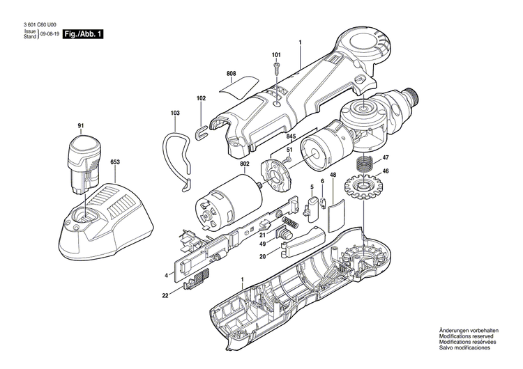 New Genuine Bosch 1600A00YB2 Type Label