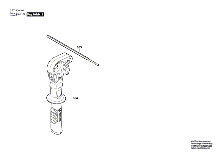 New Genuine Bosch 1600A00ZX9 Drilling Spindle
