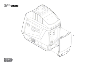 New Genuine Bosch 1600A01154 Battery Cover