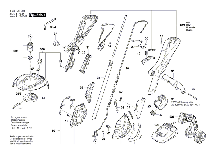 New Genuine Bosch 1600A011GG Connecting Cable