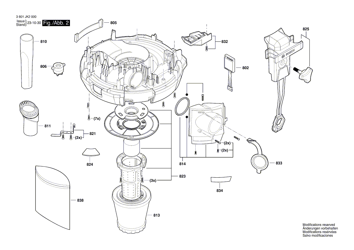 New Genuine Bosch 1600A011RM Clamping Ring