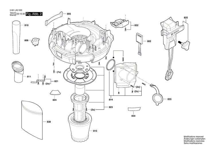 New Genuine Bosch 1600A011RM Clamping Ring
