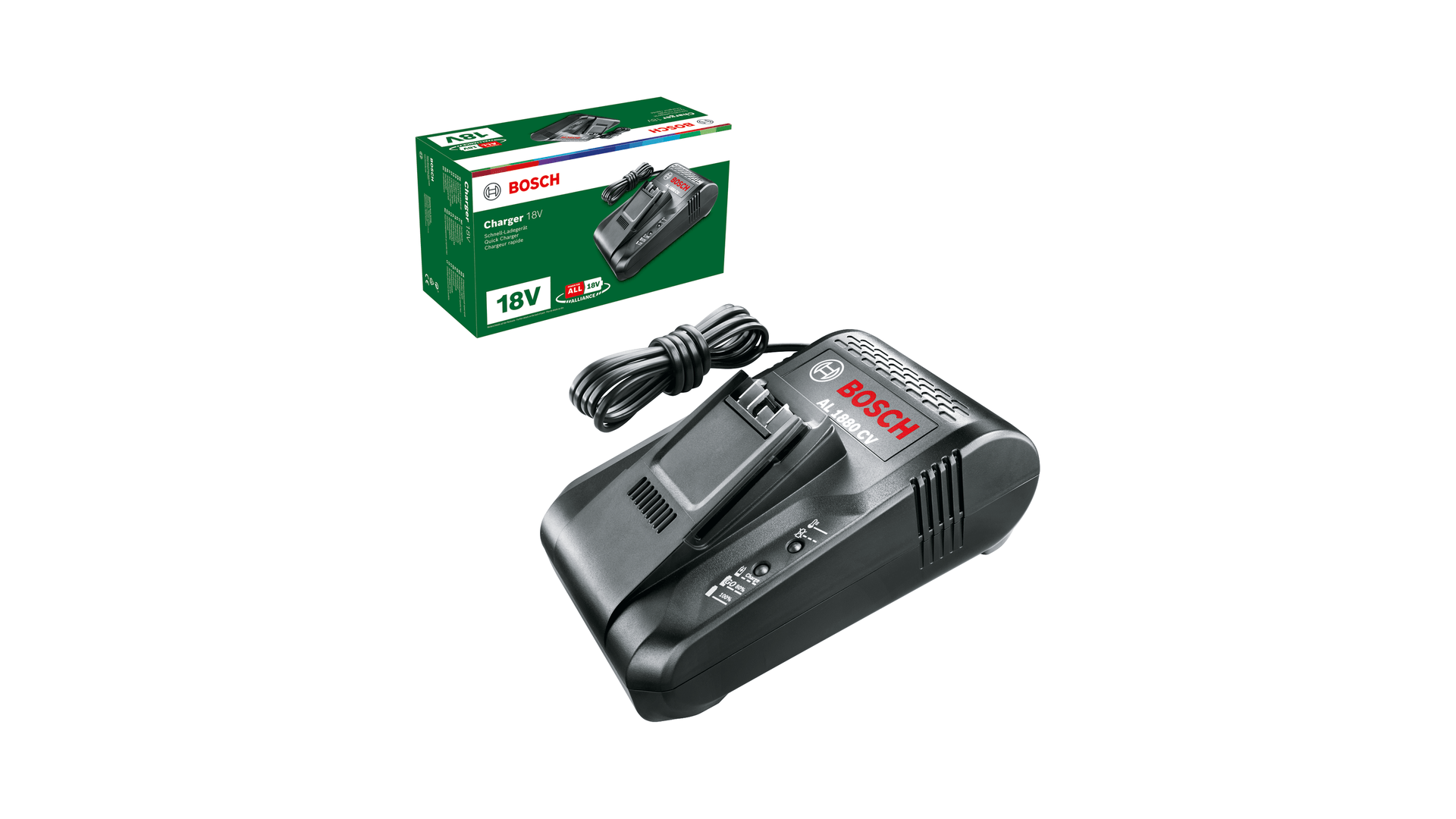 New Genuine Bosch 1600A011TZ Charger AL 1880 CV Charger