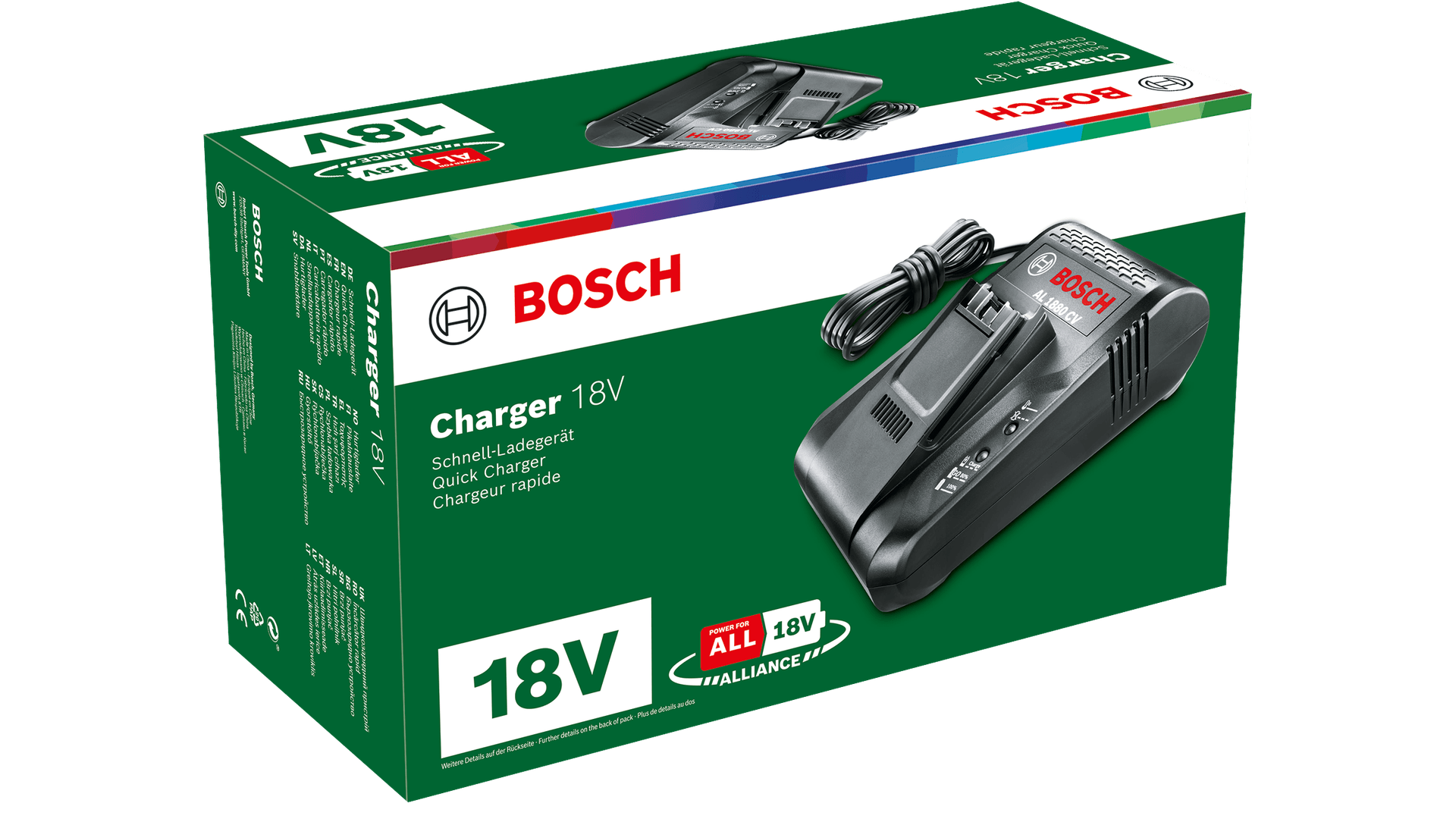 New Genuine Bosch 1600A011TZ Charger AL 1880 CV Charger