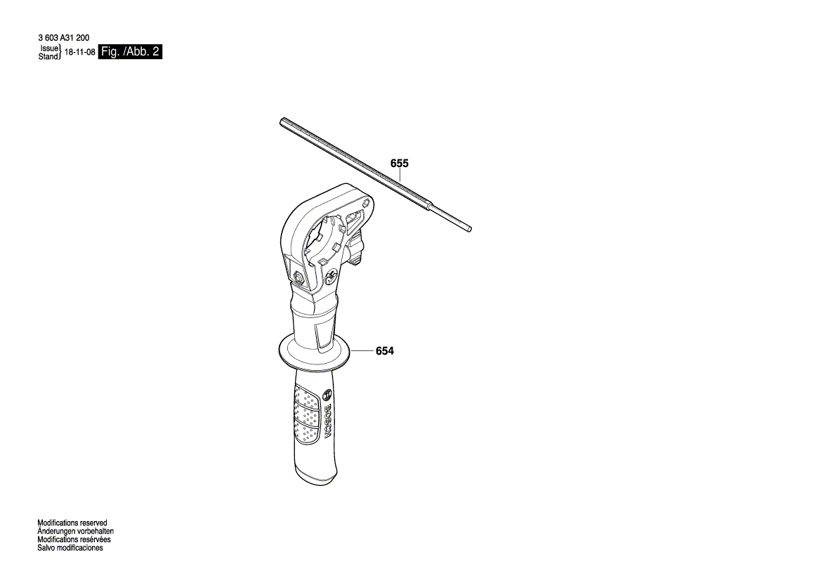 New Genuine Bosch 1600A01214 Spindle