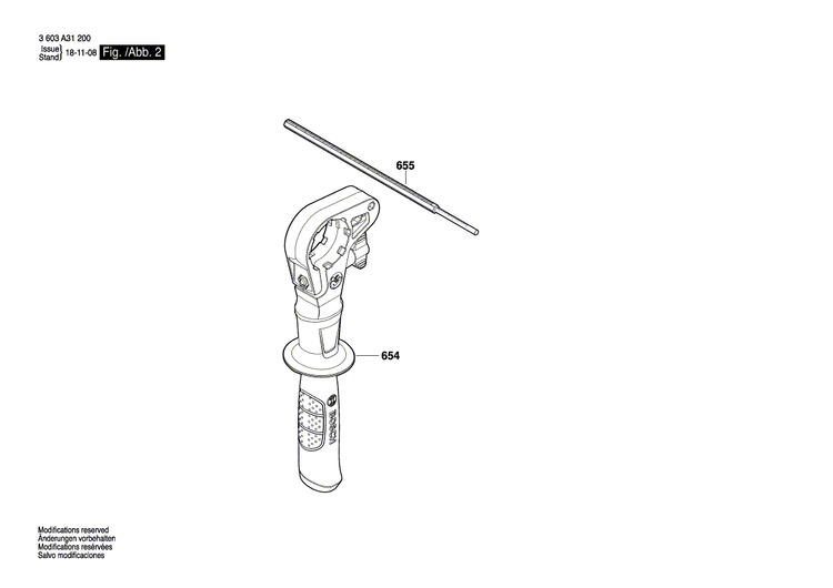 New Genuine Bosch 1600A01214 Spindle