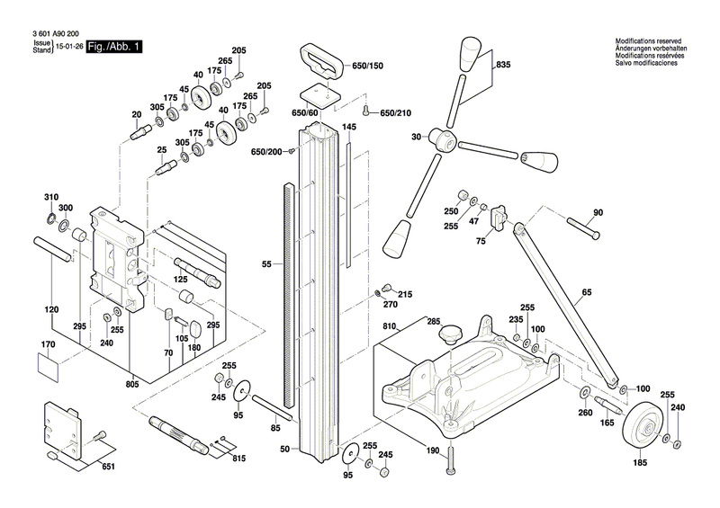 New Genuine Bosch 1600A012A8 Axle
