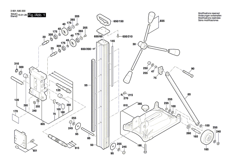 New Genuine Bosch 1600A012A8 Axle