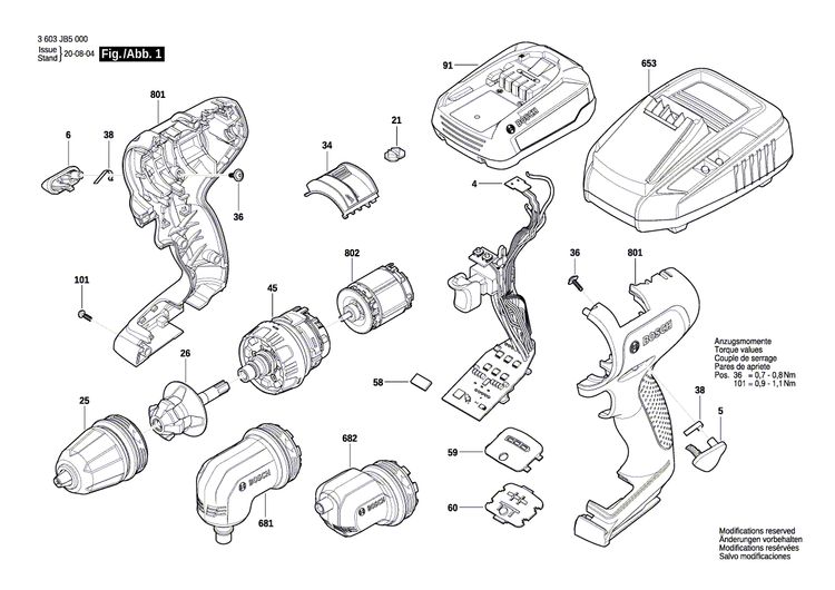 New Genuine Bosch 1600A012DH Chuck attachment