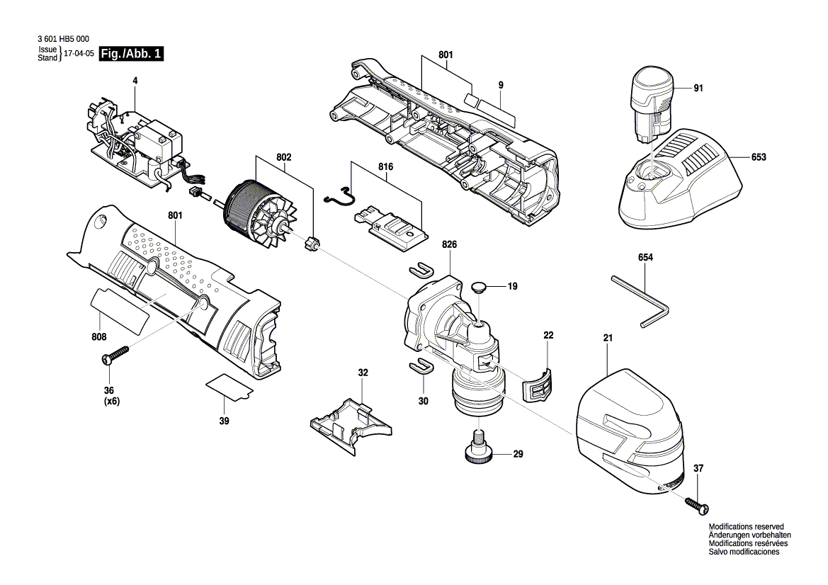 New Genuine Bosch 1600A012EK Type Label