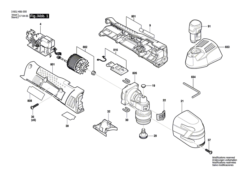 New Genuine Bosch 1600A012EM Type Label