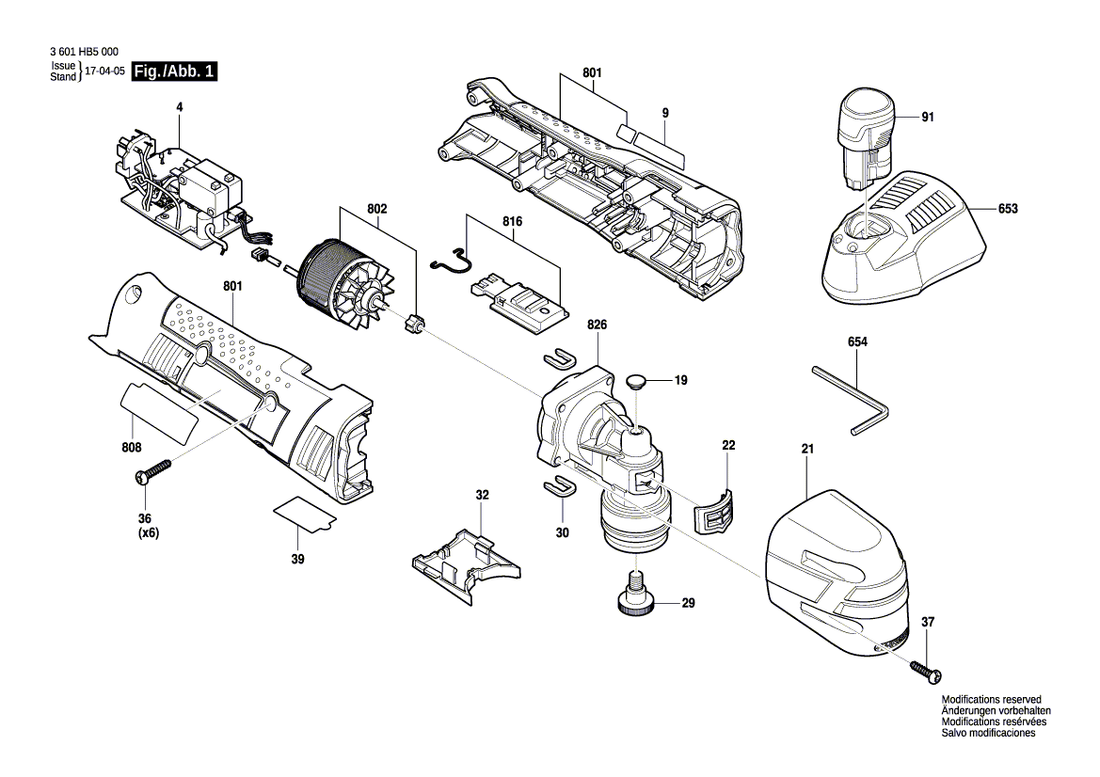New Genuine Bosch 1600A012EN Type Label