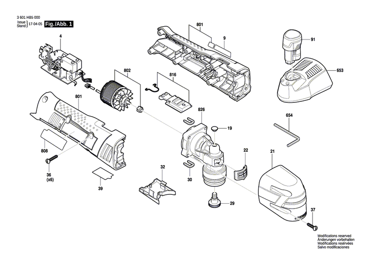 New Genuine Bosch 1600A012EN Type Label