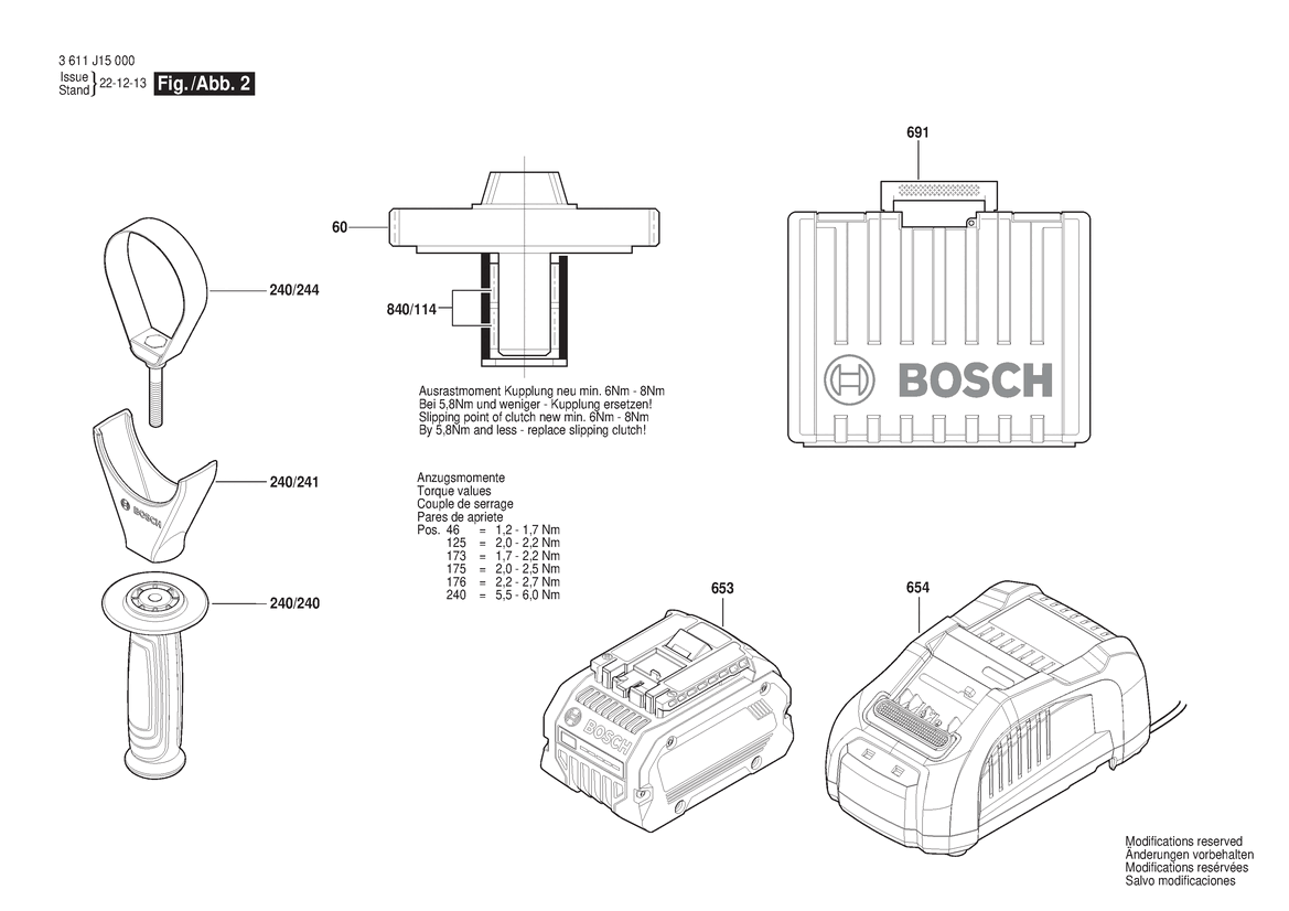 New Genuine Bosch 1600A012MV Cover Pipe