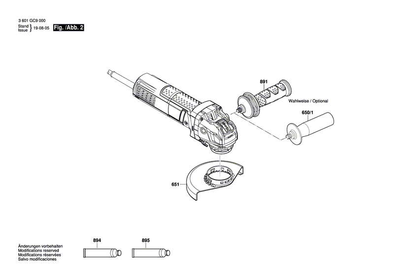 New Genuine Bosch 1600A012V4 Straight Pin
