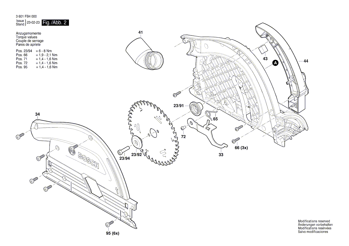 New Genuine Bosch 1600A01305 Rejection Slide