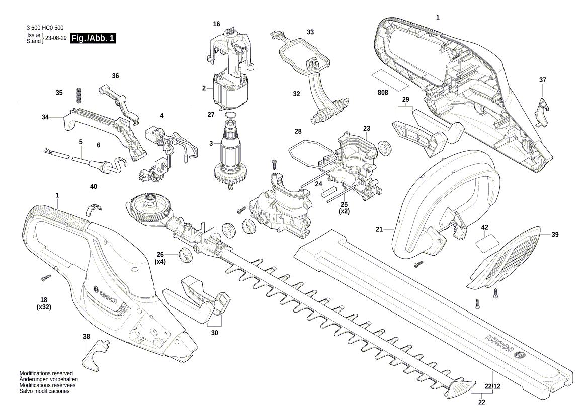 New Genuine Bosch 1600A01338 Shaft
