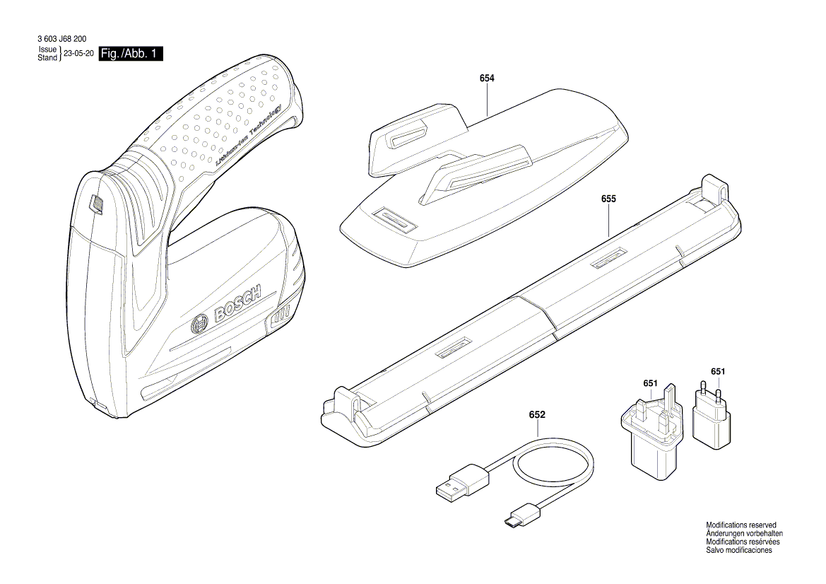 New Genuine Bosch 1600A013A3 Charger