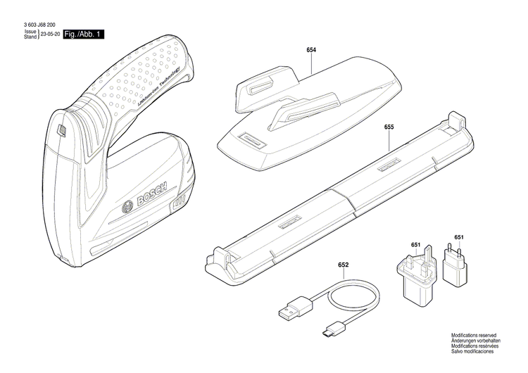 New Genuine Bosch 1600A013A3 Charger