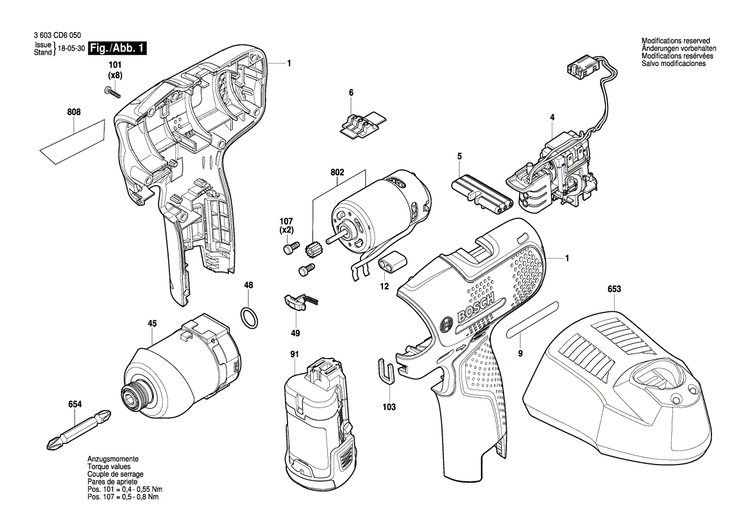New Genuine Bosch 1600A013FD Gear Box