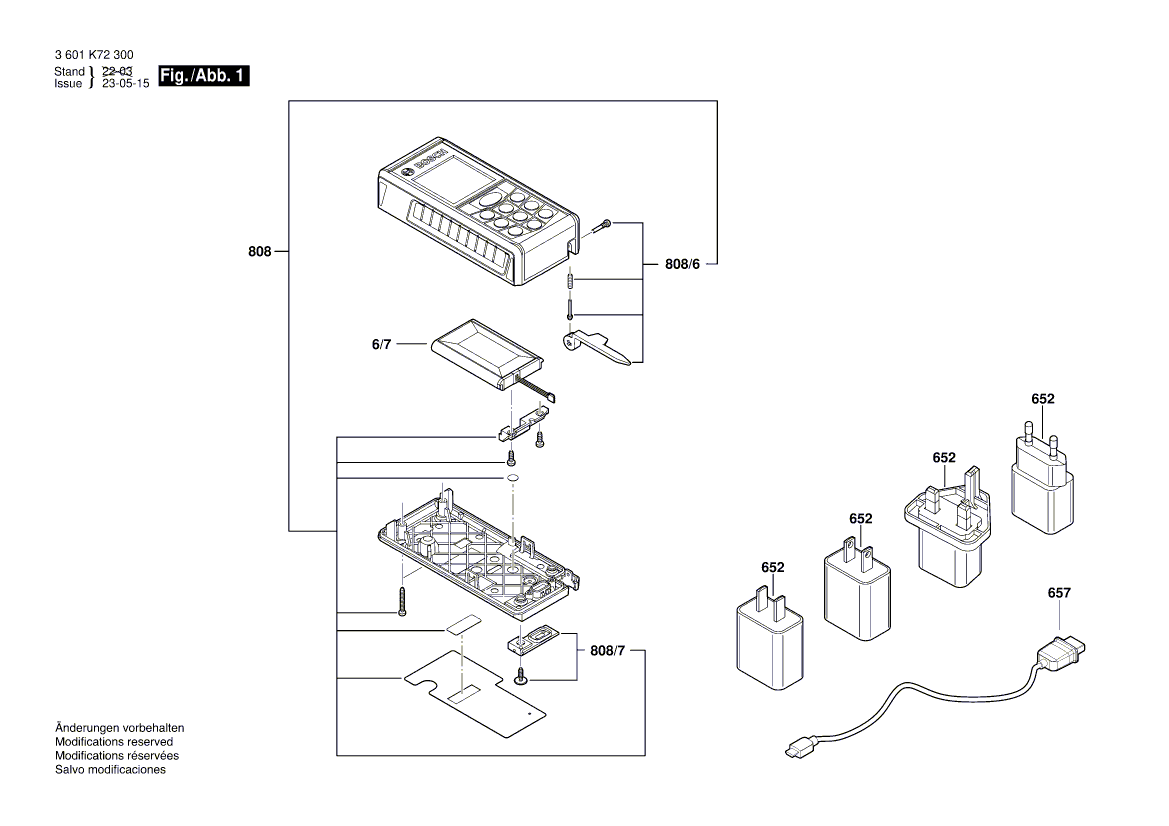 New Genuine Bosch 1600A0143H Charger