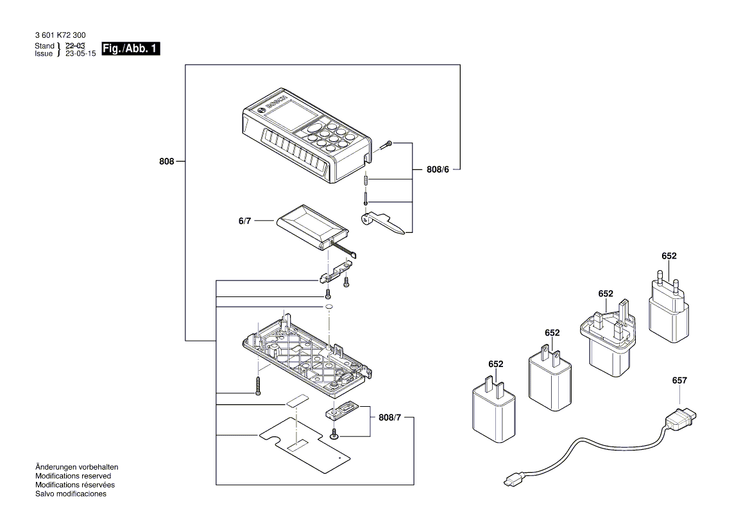New Genuine Bosch 1600A0143H Charger