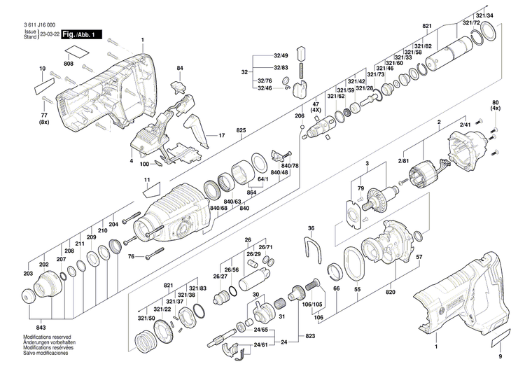 New Genuine Bosch 1600A014E1 Toothed Shaft