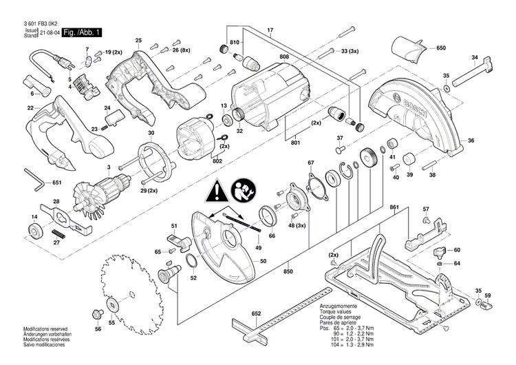 New Genuine Bosch 1600A014FF Lower guard