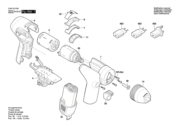 New Genuine Bosch 1600A014JS Gear Box