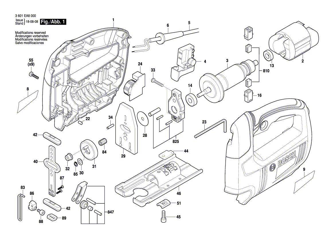 New Genuine Bosch 1600A014KM Bracket