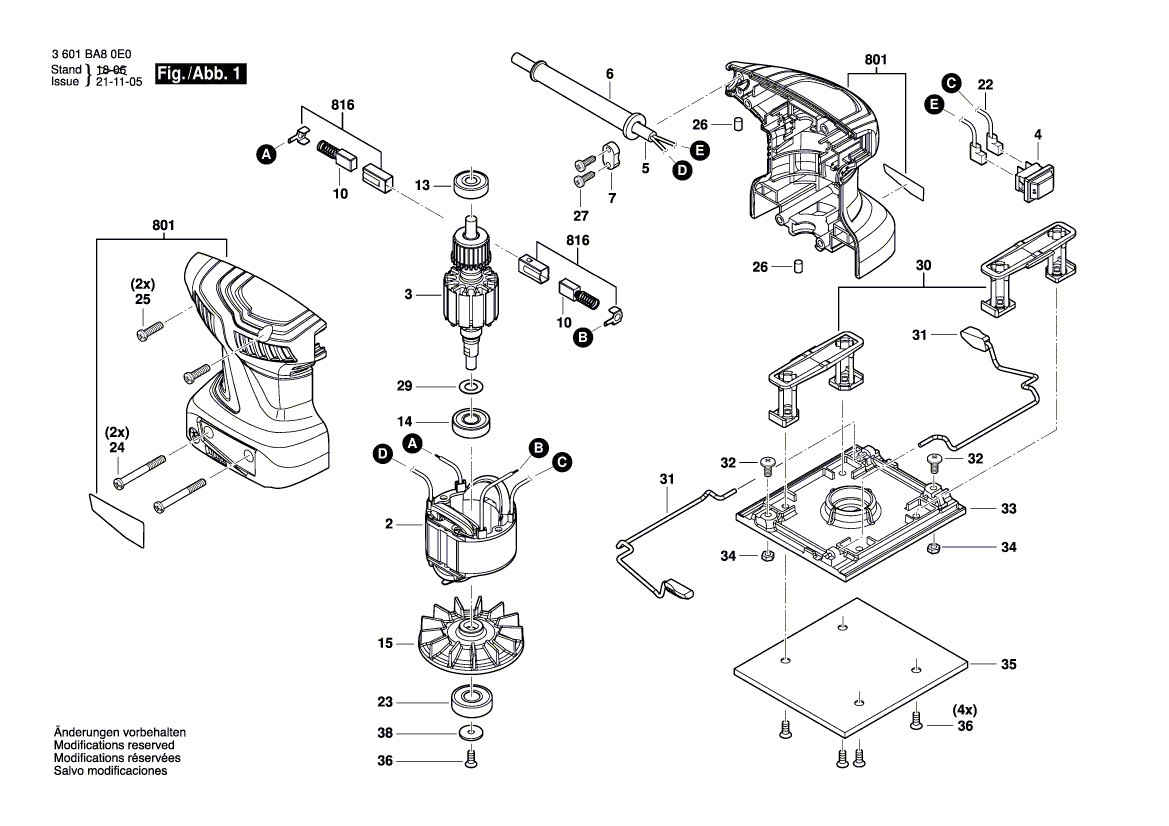 New Genuine Bosch 1600A014L1 Bracket