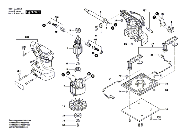 New Genuine Bosch 1600A014L1 Bracket
