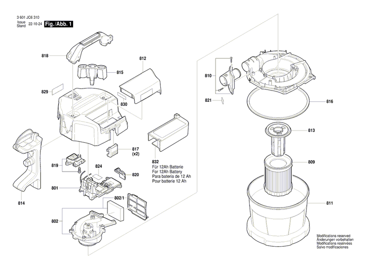 New Genuine Bosch 1600A014MR Socket