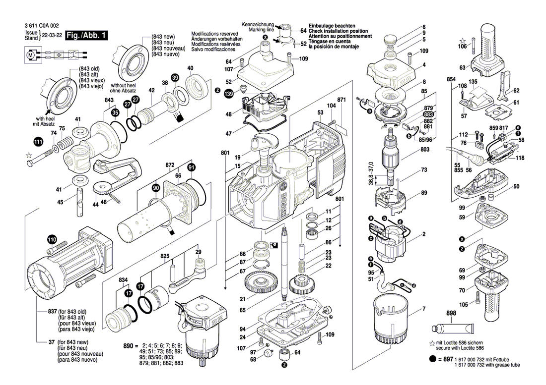 New Genuine Bosch 1600A014U0 Supporting Disc