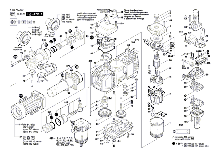 New Genuine Bosch 1600A014U0 Supporting Disc
