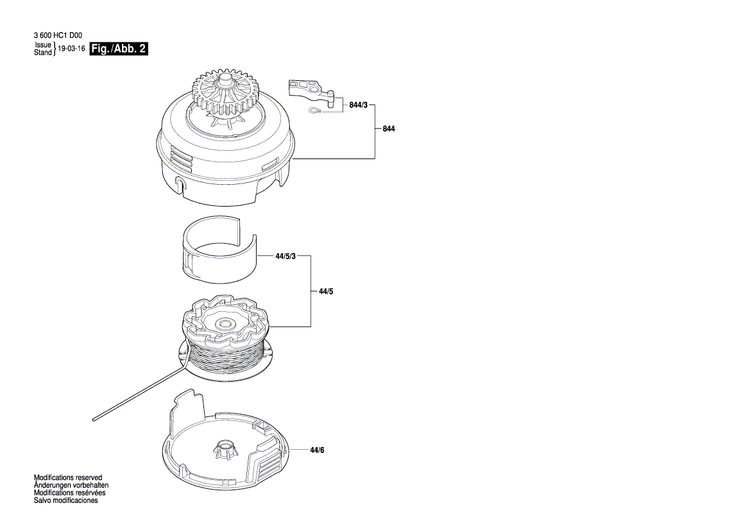 New Genuine Bosch 1600A0154U Trigger
