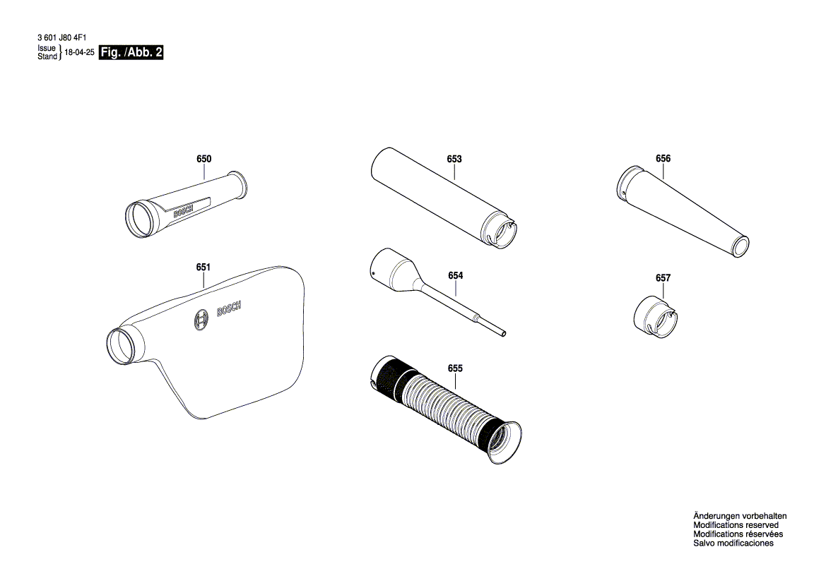 New Genuine Bosch 1600A01595 Adapter