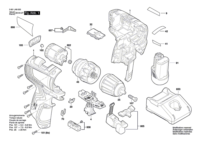 New Genuine Bosch 1600A015WE Gear Box