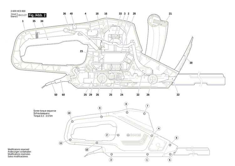 New Genuine Bosch 1600A01612 Frame