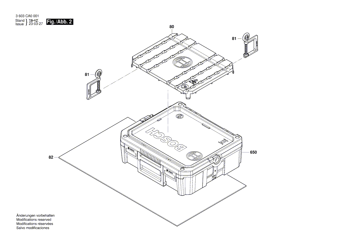New Genuine Bosch 1600A017ED Mat