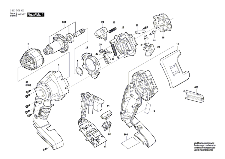 New Genuine Bosch 1600A018W1 Armature assembly