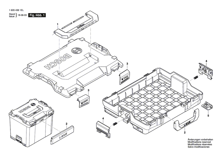 New Genuine Bosch 1600A01927 Handle Bar