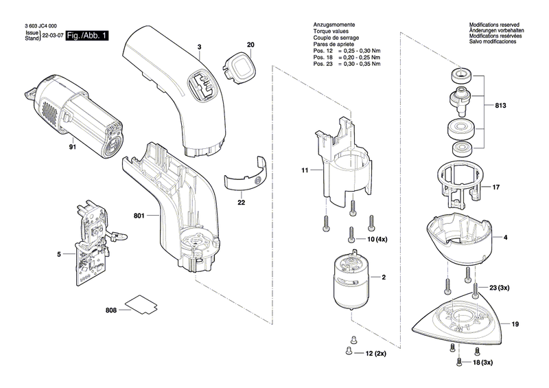 New Genuine Bosch 1600A0193S Air Guide Plate