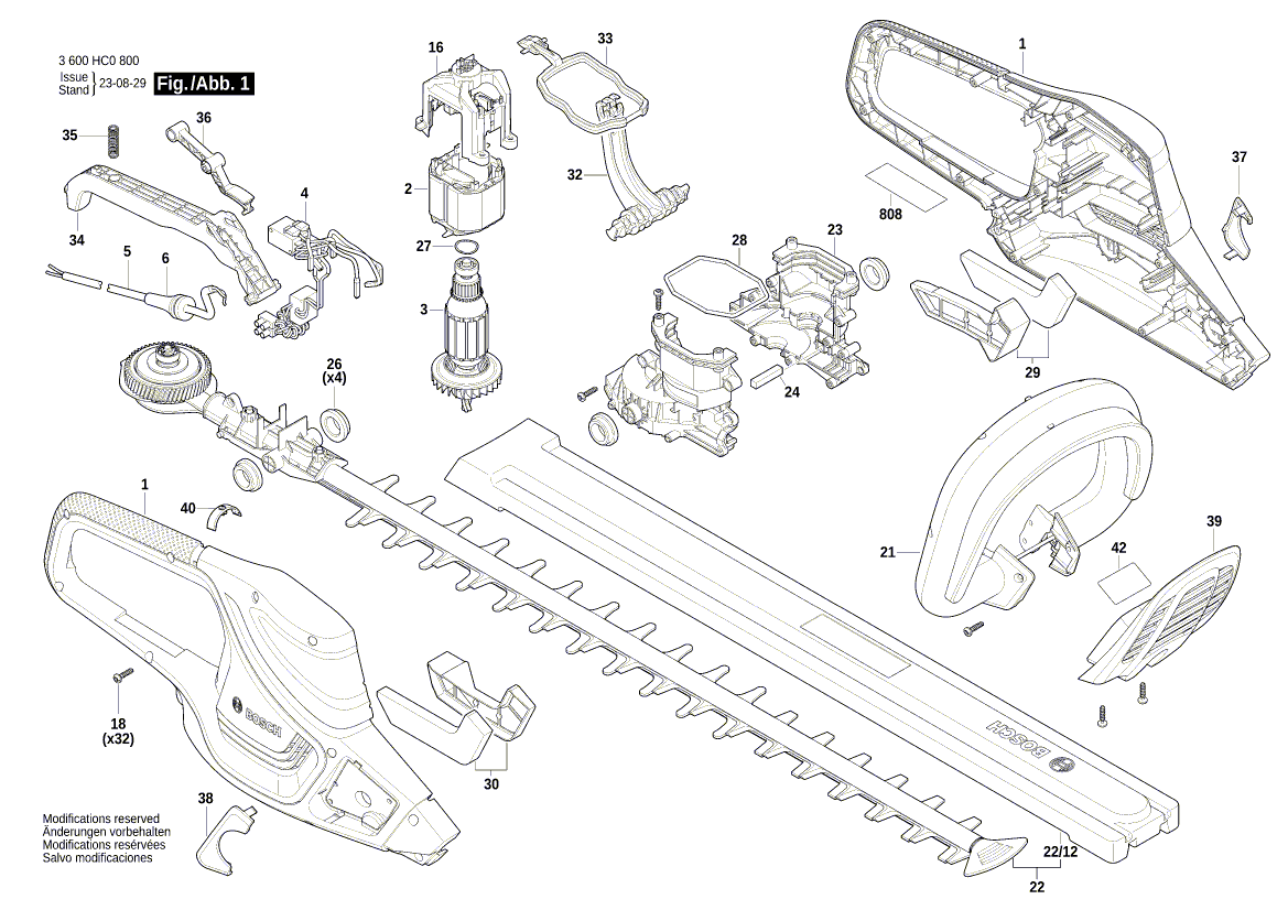 New Genuine Bosch 1600A0196E Lever