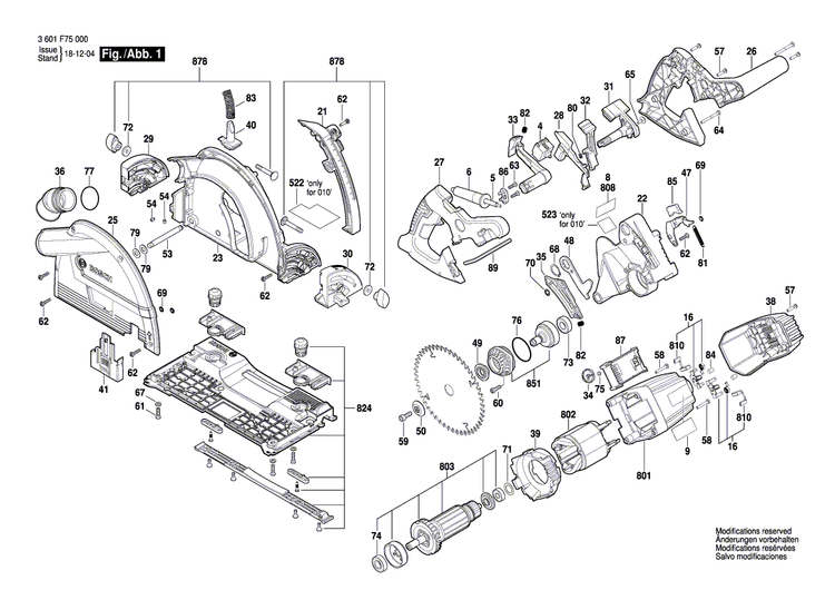 New Genuine Bosch 1600A0197B Warning Label