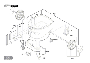 New Genuine Bosch 1600A01A4K Container