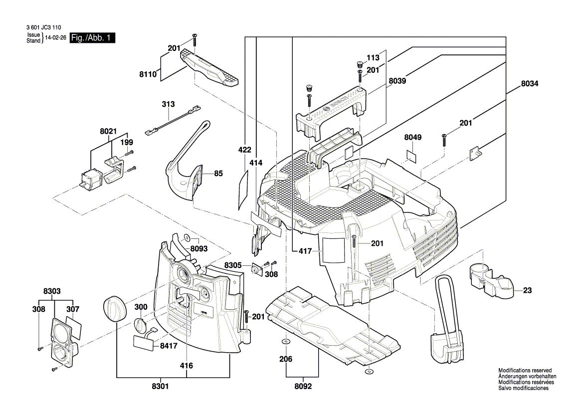 New Genuine Bosch 1600A01A4P Cable