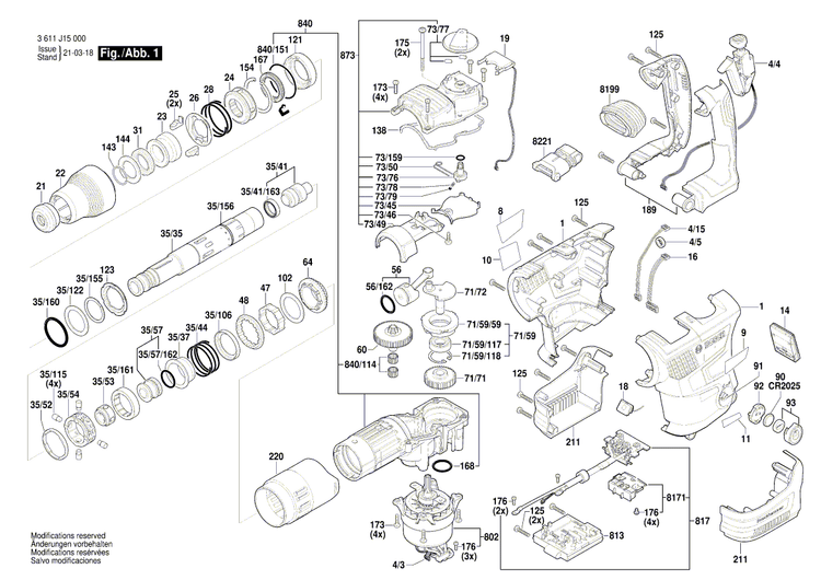 New Genuine Bosch 1600A01B3E Striker Pin