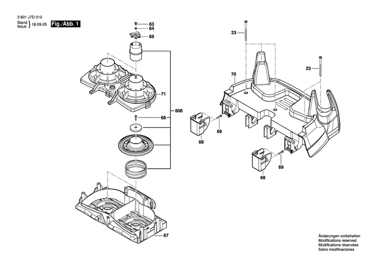 New Genuine Bosch 1600A01C18 Nut
