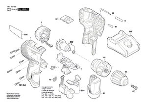 New Genuine Bosch 1600A01C9M Motor Spare Parts Set